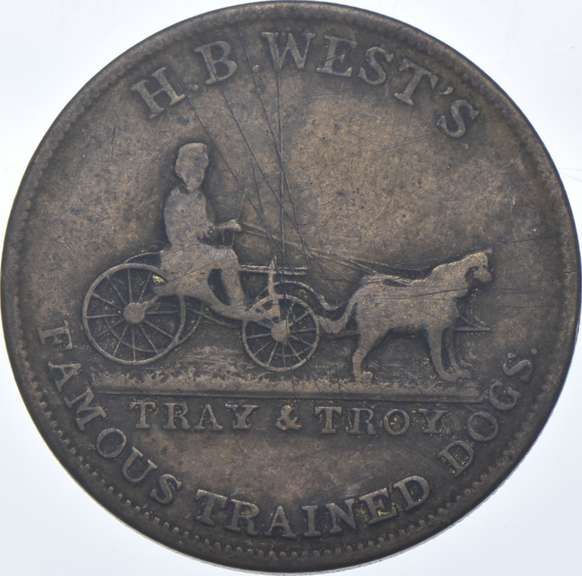 1853 New York Crystal Palace Civil War Token NY 949