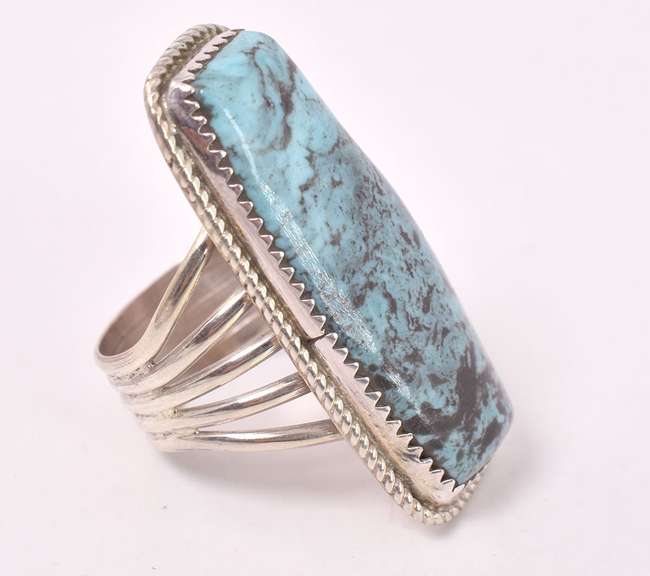 Beautiful Blue Gemstone Ring in Sterling Silver