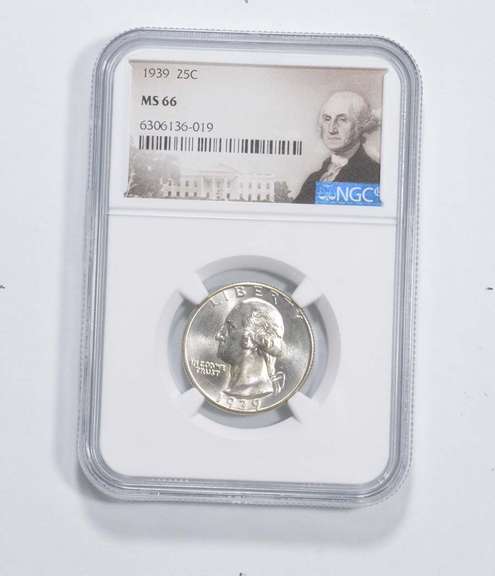 MS66 1938 Washington Quarter - Graded NGC