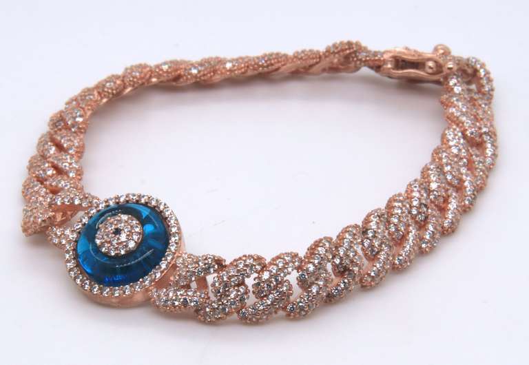 Sterling Silver Devil Eye Bracelet