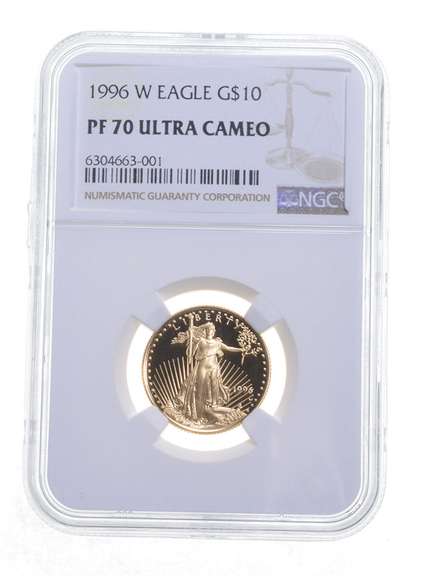 PF70 UCAM 1996-W $10 American Gold Eagle - Graded NGC