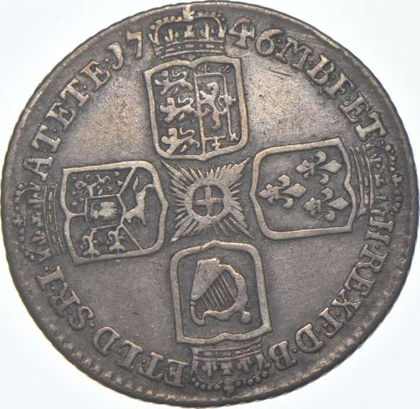 1746 United Kingdom 6 Pence - Lima Below Bust