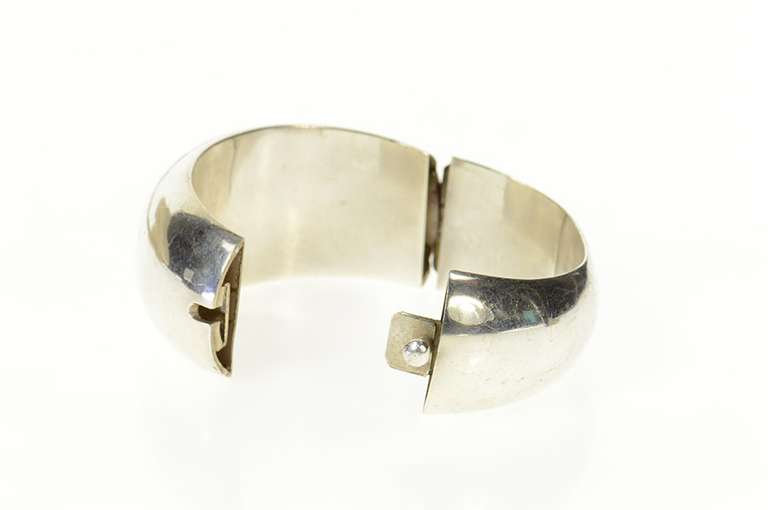 Sterling Silver Talleros De Los Ballesterros Taxco Bangle Bracelet