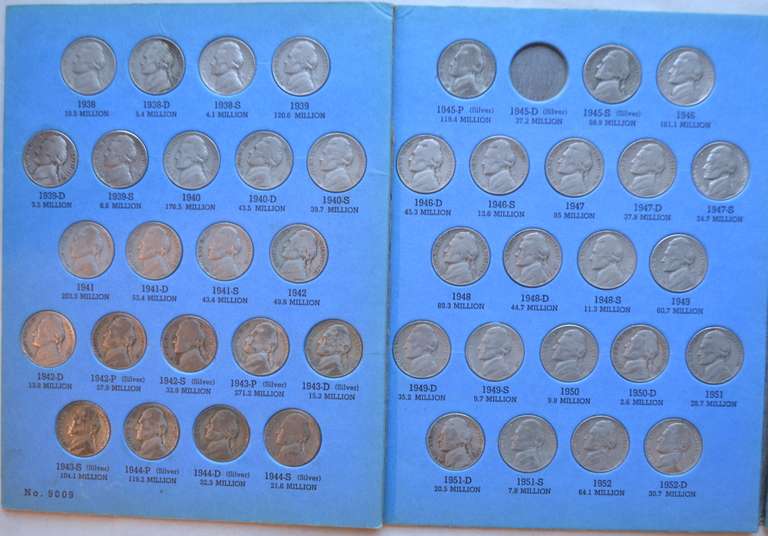 3  Jefferson Nickel Sets Complete 1938-1961