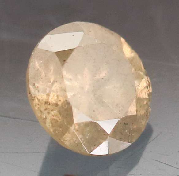 Stunning 0.34ct smooth cut pinkish gray Diamond solitaire