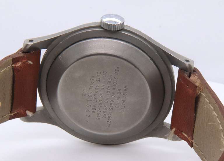 Vintage Military Screw Caseback 1969 Manual Winding Watch