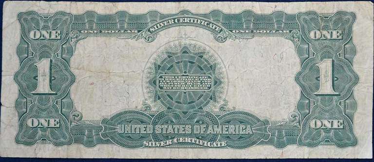 Series 1899 Black Eagle Silver Certificate, Circulated. 236