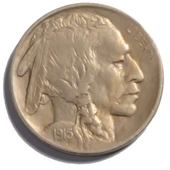 Choice BU 1915 Buffalo Nickel