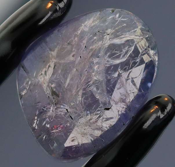 Flat Rose Cut! 8.54ct violet blue Tanzanite