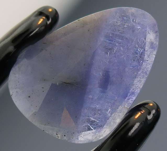 Flat Rose Cut! 5.9ct violet blue Tanzanite