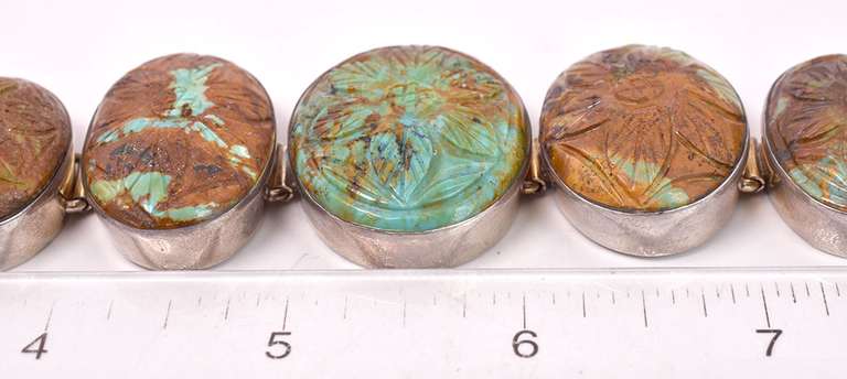 Creative Turquoise Bracelet Set in Sterling Silver
