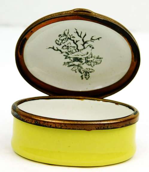 Bilson & Battersea Enamel Trinket Box