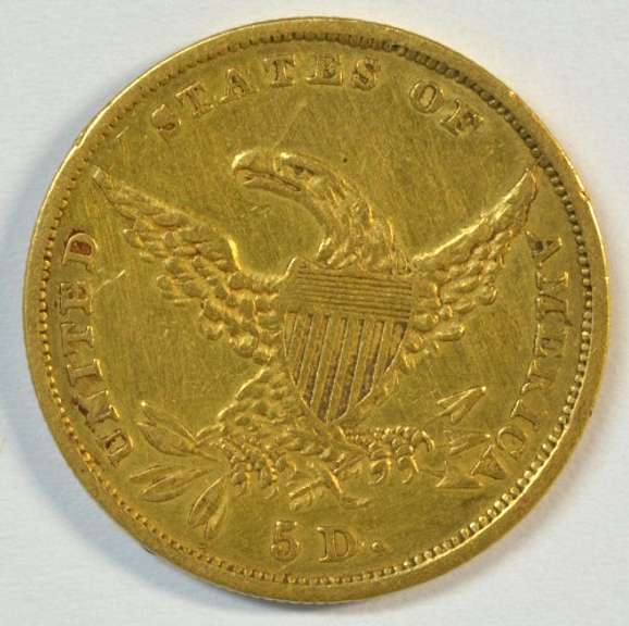 Scarce upper end 1835 Classic Head $5 Gold Piece