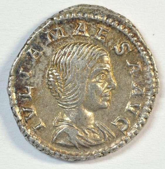 Mint State Julia Maesa Roman Silver Denarius. Died 225 AD