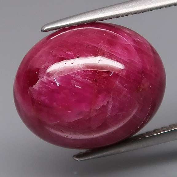 Heated only! 19.44ct top pinkish red Ruby cabochon
