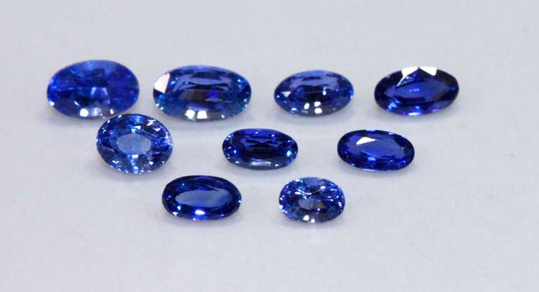 Perky Natural Sri Lankan Sapphires - Lot of 9