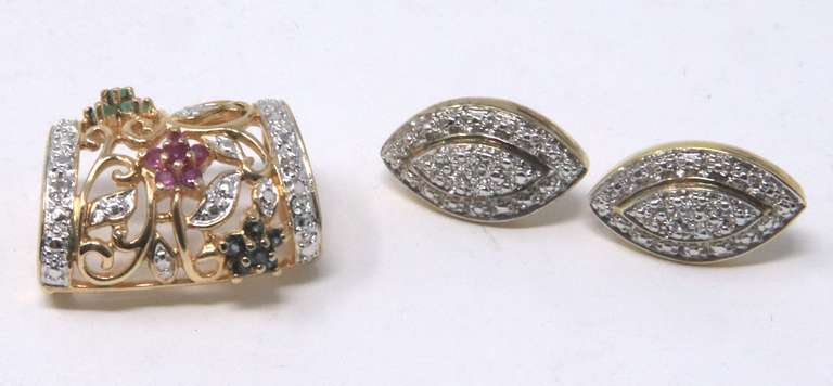 Sterling Silver Earrings and Pendant