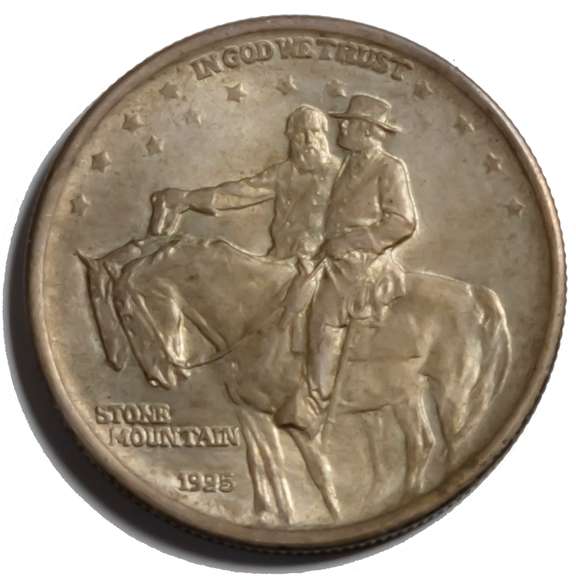 1925 BU  Stone Mountain Comm Half Dollar