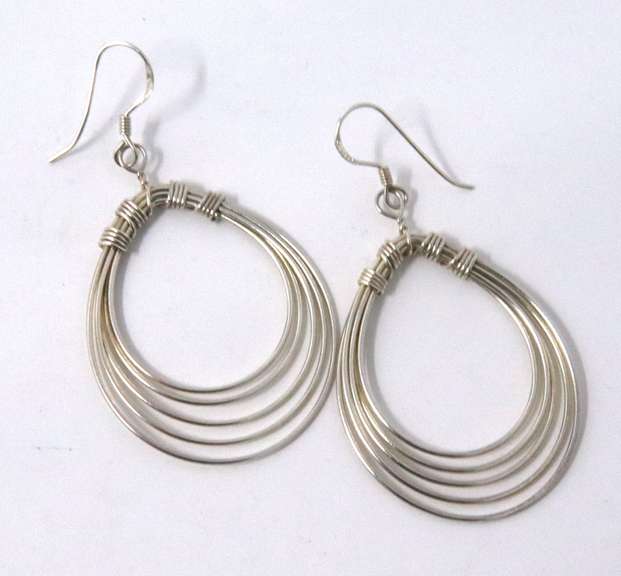 Vintage Sterling Silver Dangle Earrings