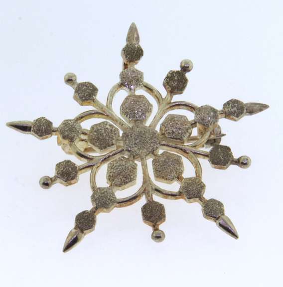 Sterling Silver Snow Pendant Brooch