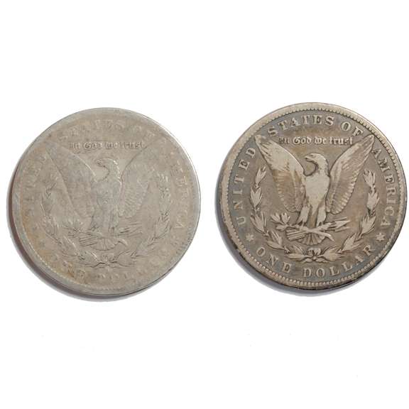 1880 & 1881 O Morgan Dollars