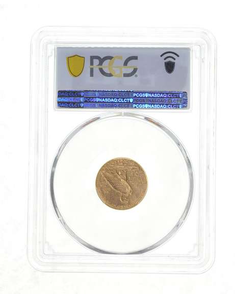 MS63 1911 $2.50 Indian Head Gold Quarter Eagle - Graded PCGS