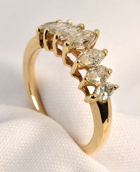 Popular1 Ct. T.W.  Marquise Diamond Ring
