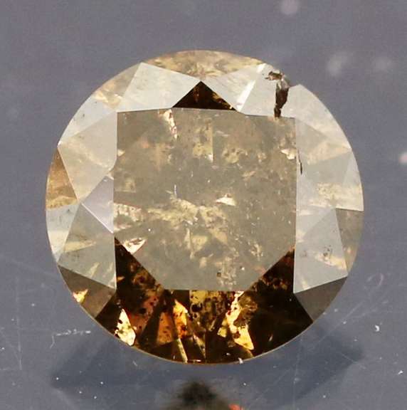 Eye catching 0.34ct smooth cut Chocolate Diamond solitaire