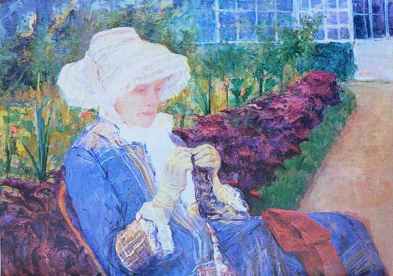 Mary Cassett Lydia in the Garden of Marly
