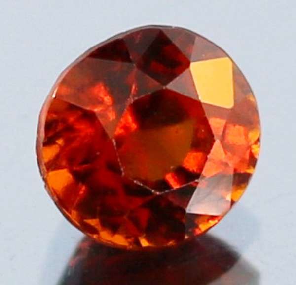 Amazing red orange color in this 3.28ct Garnet