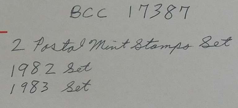 Stamps: 1982 & 83 Comm Mint Sets apx $15 & $5.80
