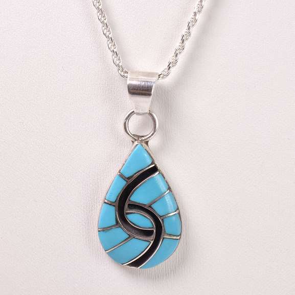 Sensational Signed Turquoise Ring in Sterling Silver