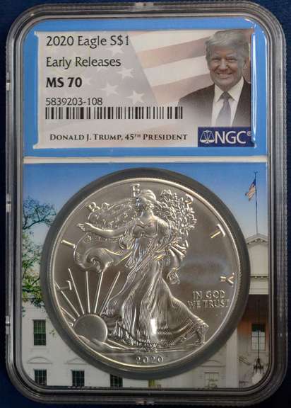 2020 NGC MS70 Early Releases Donald J. Trump S$1