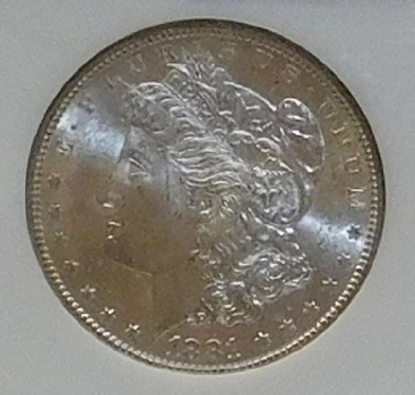 1881-S Morgan Dol NGC MS-63, satin