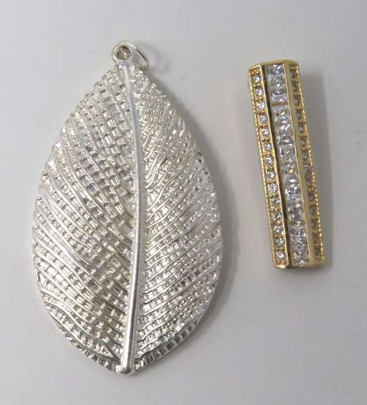 Lot of 2 Sterling Silver Pendants