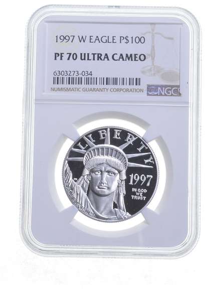 PF70 UCAM 1997-W $100 American Platinum Eagle - Graded NGC