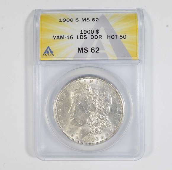 MS62 1900 Morgan Silver Dollar - VAM-15 LDS DDR Hot 50 - Graded ANACS