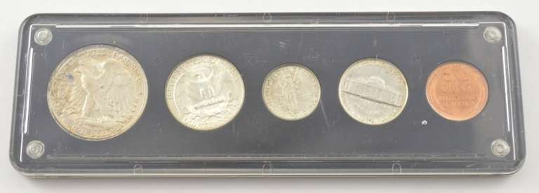 1945 United States 5 Coin Set