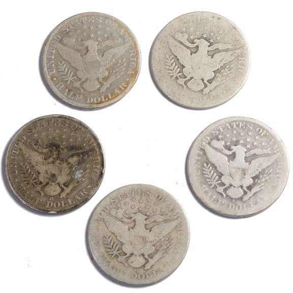 5 Barber Halves