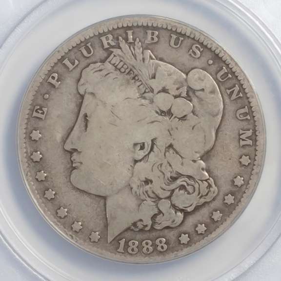 1888 O Hot Lips Morgan Dollar ANACS Holder