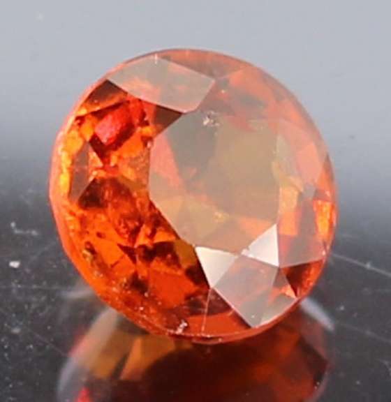 Amazing red orange color in this 2.66ct Garnet