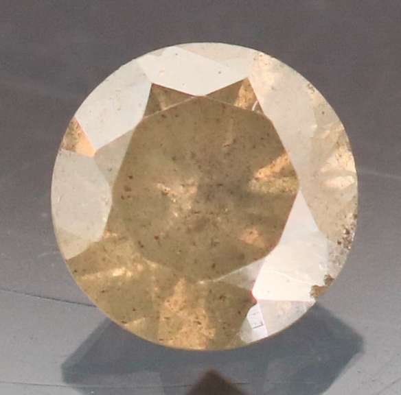 Stunning 0.34ct smooth cut pinkish gray Diamond solitaire