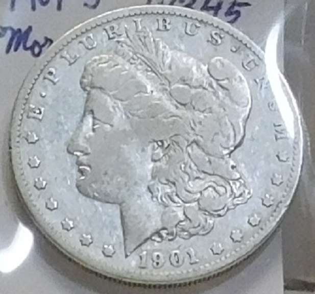 1901-S Morgan Dol  circ  harder date