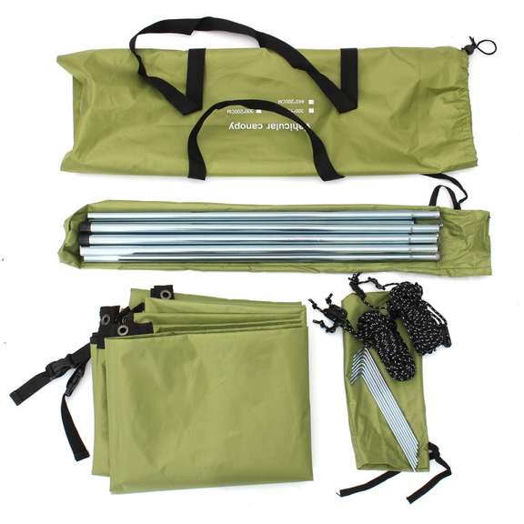 210D Oxford Cloth Car Side Awning Rooftop Tent