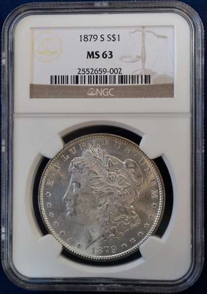 1879-S Morgan Silver Dollar MS63