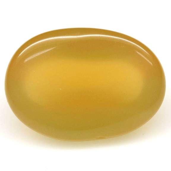 Honey yellow! 7.12ct untreated Mexican Fire Opal cabochon