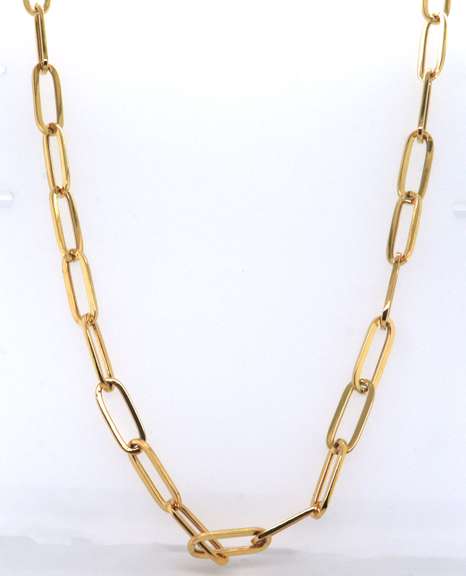 Charming 18kt Oval Link Necklace
