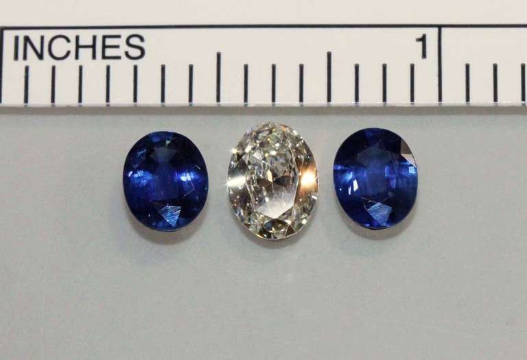 Stunning Natural Diamond & Sapphire Suite