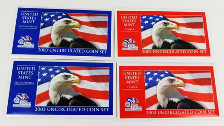 4 - 2003 Uncirculated U.S. Mint Coin Sets