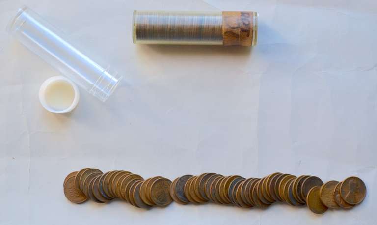 2  1931 Circulated Lincoln Rolls